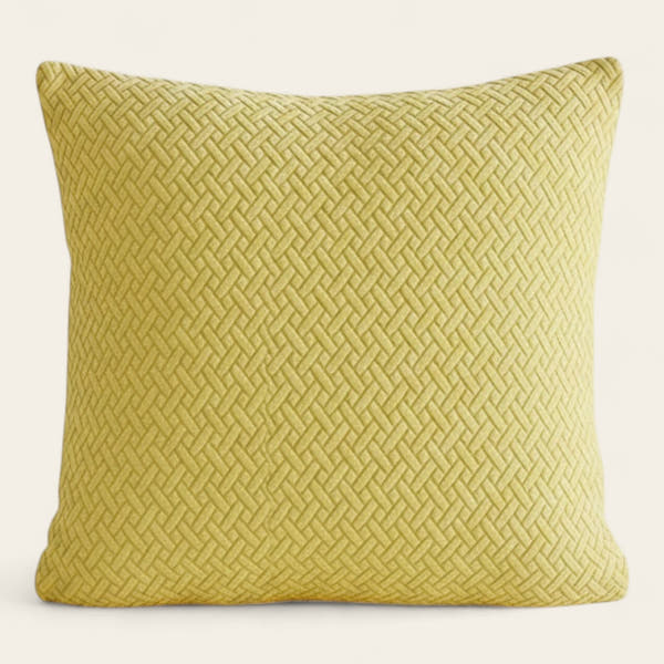 Pillow Cover – Basket Weave – Lime Mist