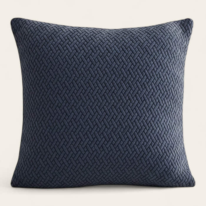 Pillow Cover – Basket Weave – Midnight Navy