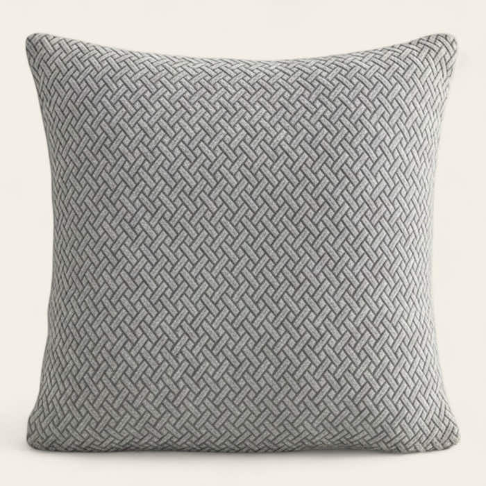 Pillow Cover – Basket Weave – Pearl Grey