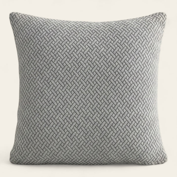 Pillow Cover – Basket Weave – Pearl Grey