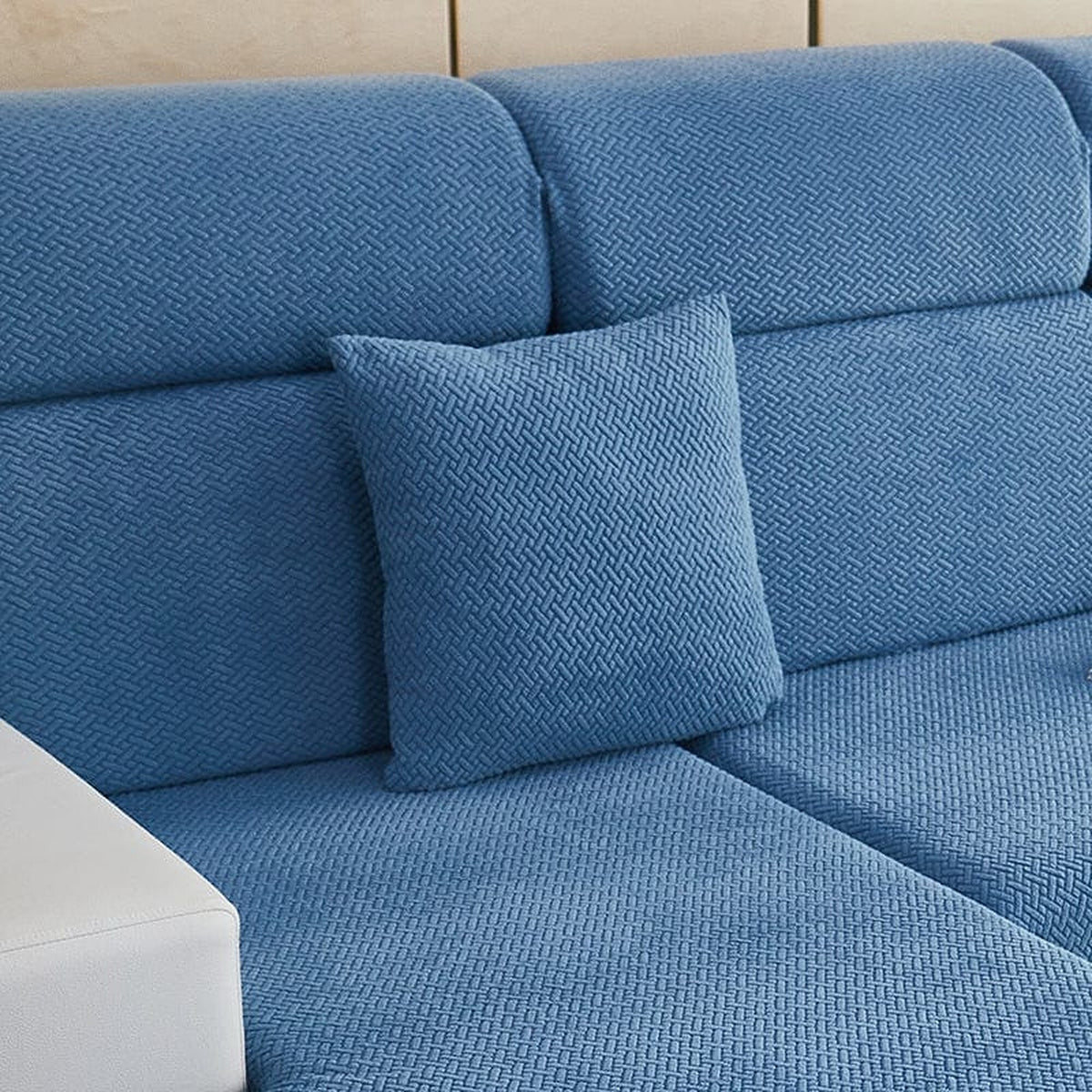 Pillow Cover – Basket Weave – Stormy Blue