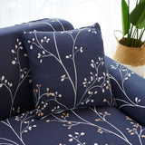 Pillow Cover – Botanical Branch Print – Midnight Navy