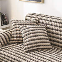 Pillow Cover – Bubble Stripe – Pearl & Cocoa