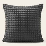 Pillow Cover – Bubble Plush – Charcoal