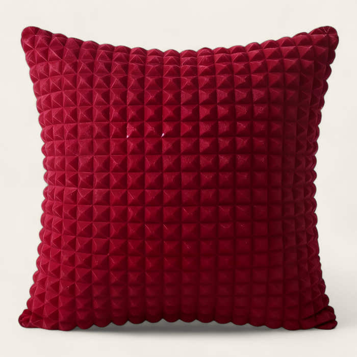 Pillow Cover – Bubble Plush – Cherry