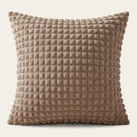 Pillow Cover – Bubble Plush – Cocoa