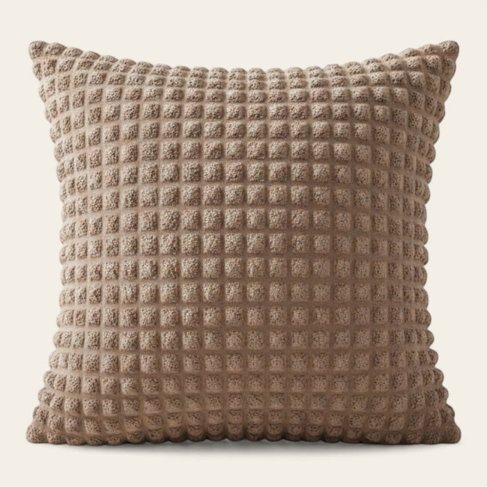 Pillow Cover – Bubble Plush – Cocoa