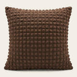 Pillow Cover – Bubble Plush Compact – Espresso