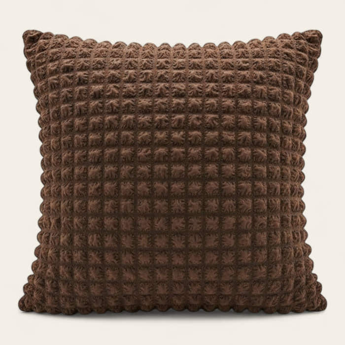 Pillow Cover – Bubble Plush Compact – Espresso