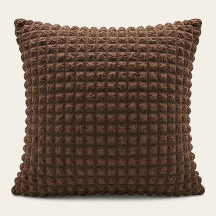 Pillow Cover – Bubble Plush Compact – Espresso