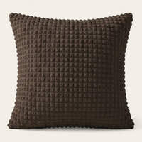 Pillow Cover – Bubble Plush – Espresso