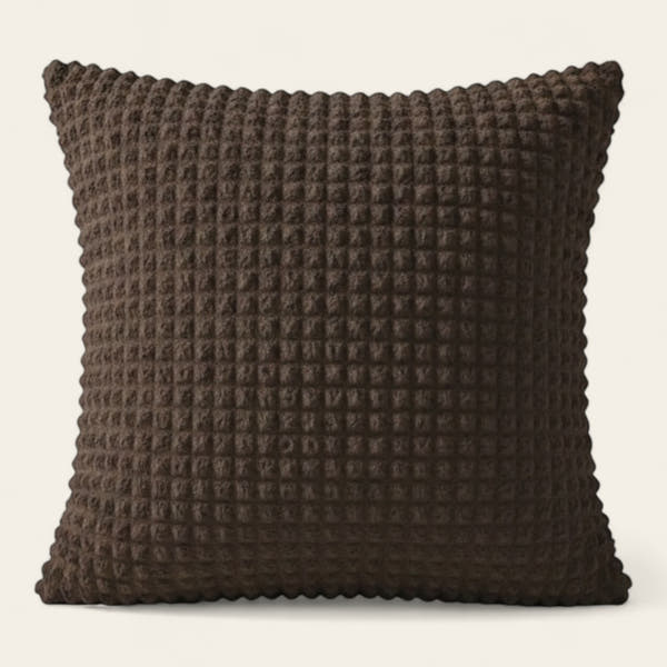 Pillow Cover – Bubble Plush – Espresso