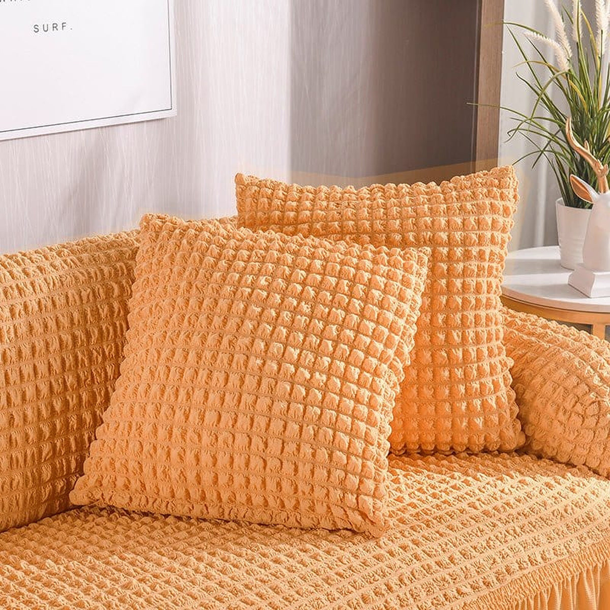 Pillow Cover – Bubble Plush – Honey