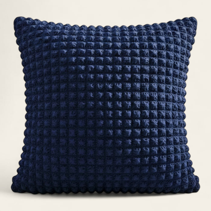 Pillow Cover – Bubble Plush – Midnight Navy