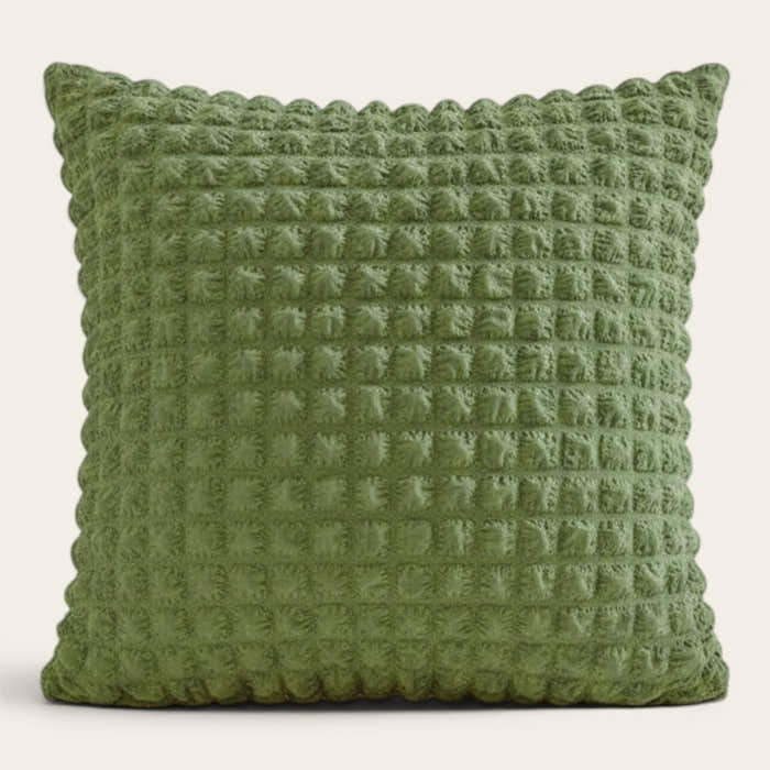 Pillow Cover – Bubble Plush – Moss