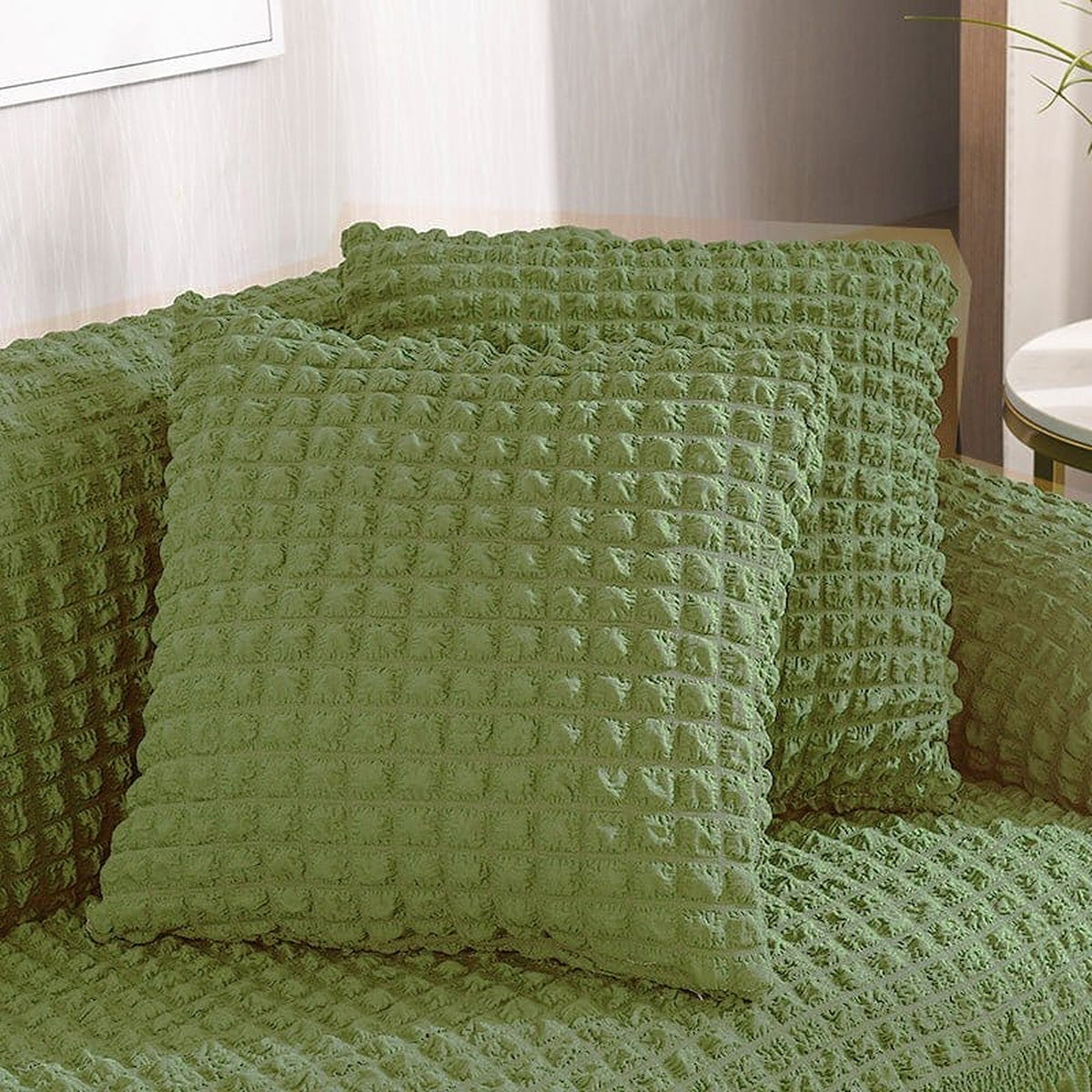 Pillow Cover – Bubble Plush – Moss