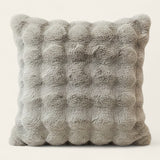 Pillow Cover – Bubble Plush – Pearl Grey