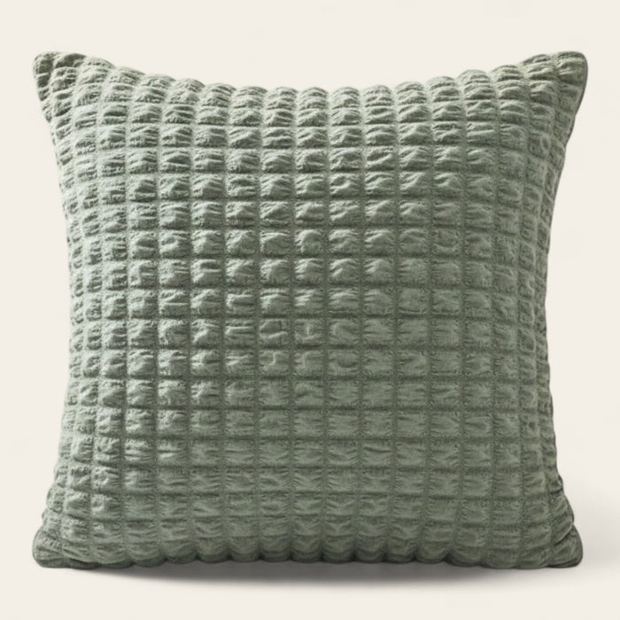 Pillow Cover – Bubble Plush Quilted – Sage Mist