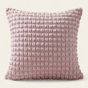 Pillow Cover – Bubble Plush Ribbed – Soft Blush