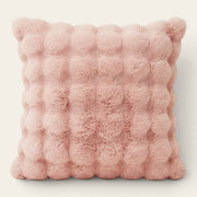 Pillow Cover – Bubble Plush – Soft Blush