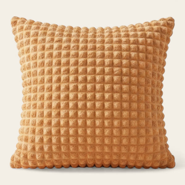 Pillow Cover – Bubble Plush – Terracotta