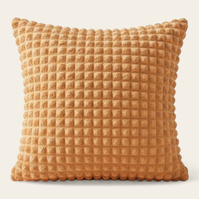 Pillow Cover – Bubble Plush – Terracotta