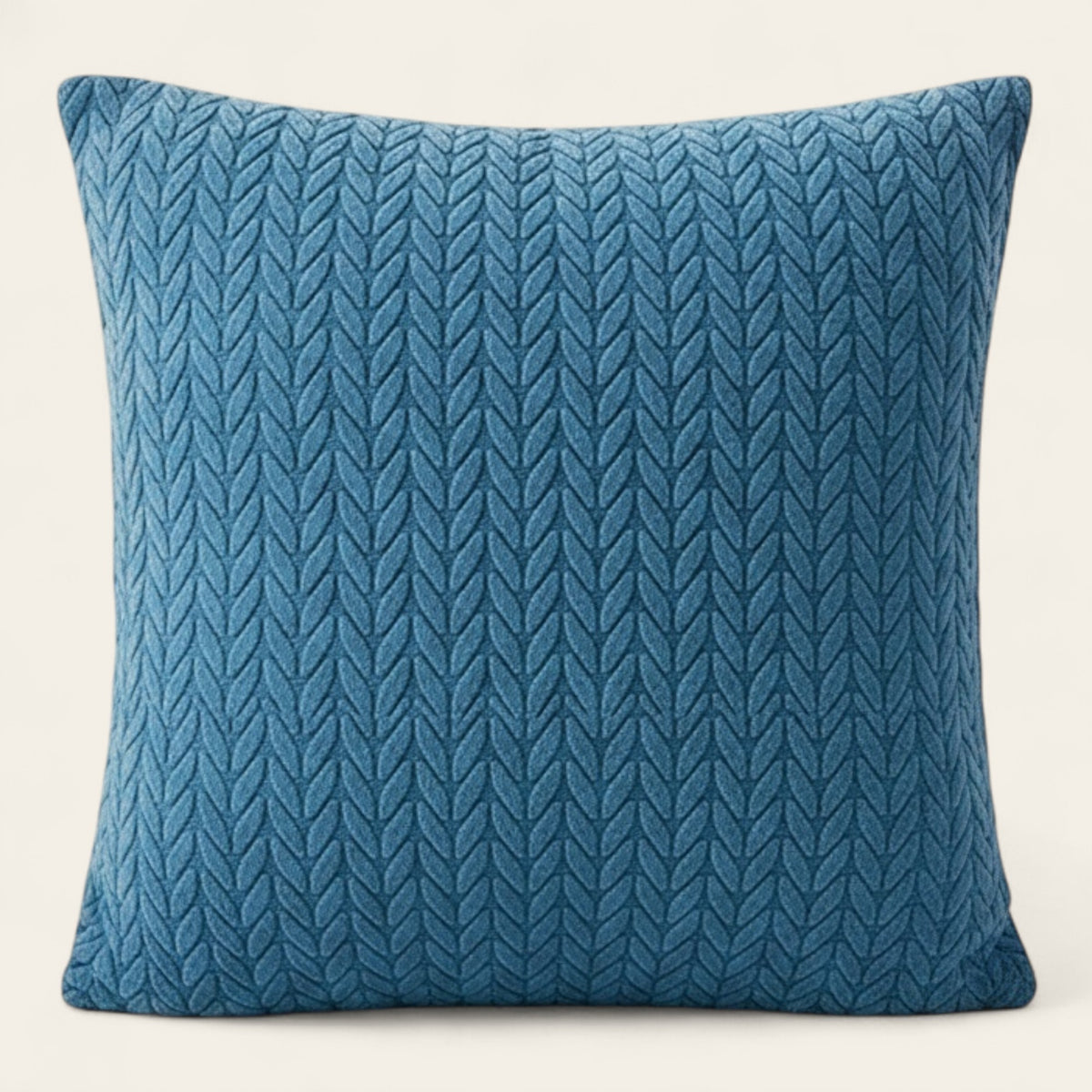 Pillow Cover – Cable Knit – Stormy Blue