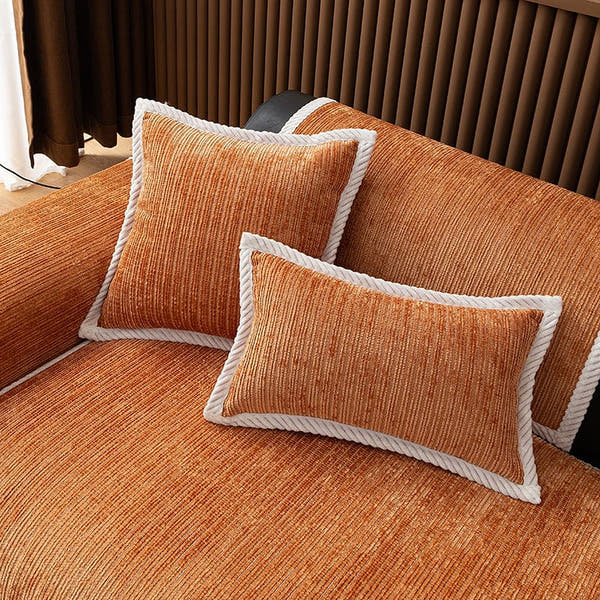 Pillow Cover – Corduroy Knit – Terracotta