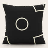 Pillow Cover – Circle Print – Ink Black