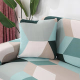 Pillow Cover – Color Block Geometric – Mint & Blush