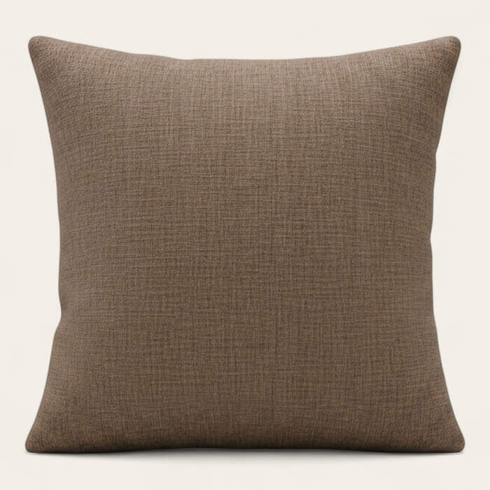 Pillow Cover – Cross Weave – Cocoa