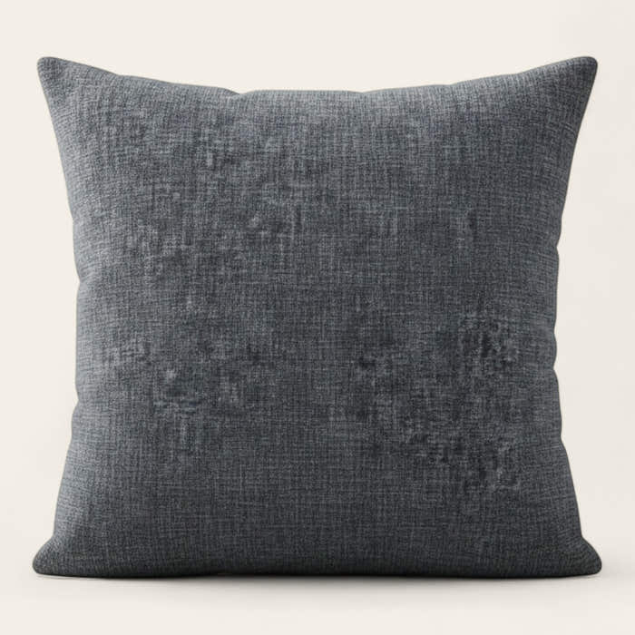 Pillow Cover – Cross Weave Distressed – Charcoal