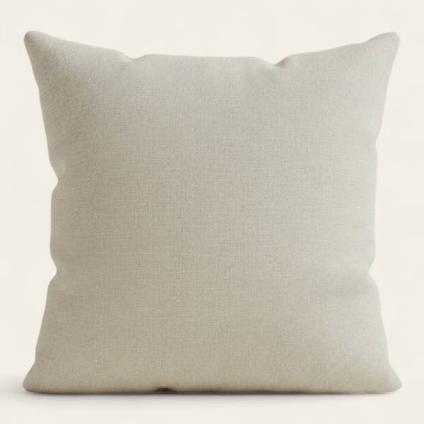 Pillow Cover – Cross Weave – Ivory Cream