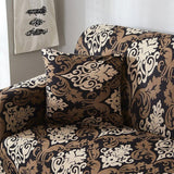 Pillow Cover – Damask Print – Bronze & Black