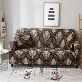 Pillow Cover – Damask Print – Bronze & Black