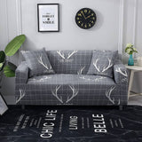 Pillow Cover – Antler Print – Pearl Grey