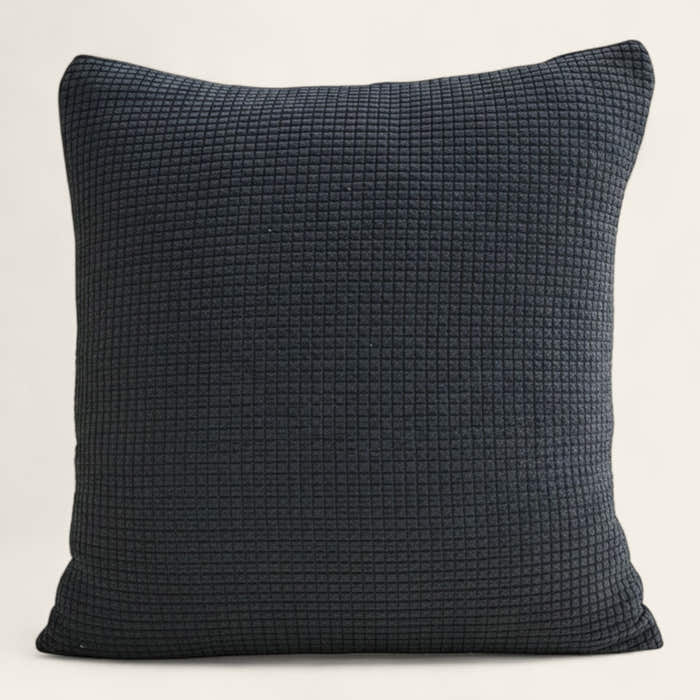 Pillow Cover – Diamond Quilt – Charcoal