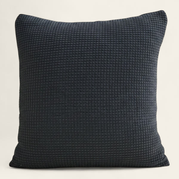Pillow Cover – Diamond Quilt – Charcoal