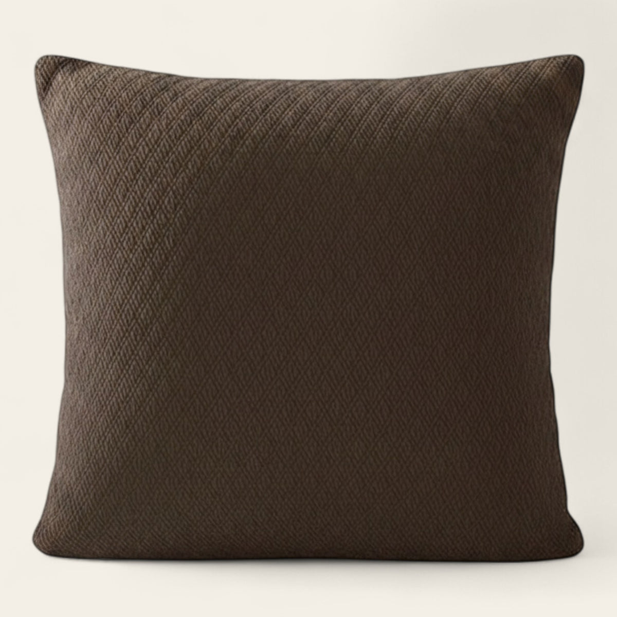 Pillow Cover – Diamond Quilt – Cocoa