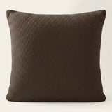 Pillow Cover – Diamond Quilt – Cocoa