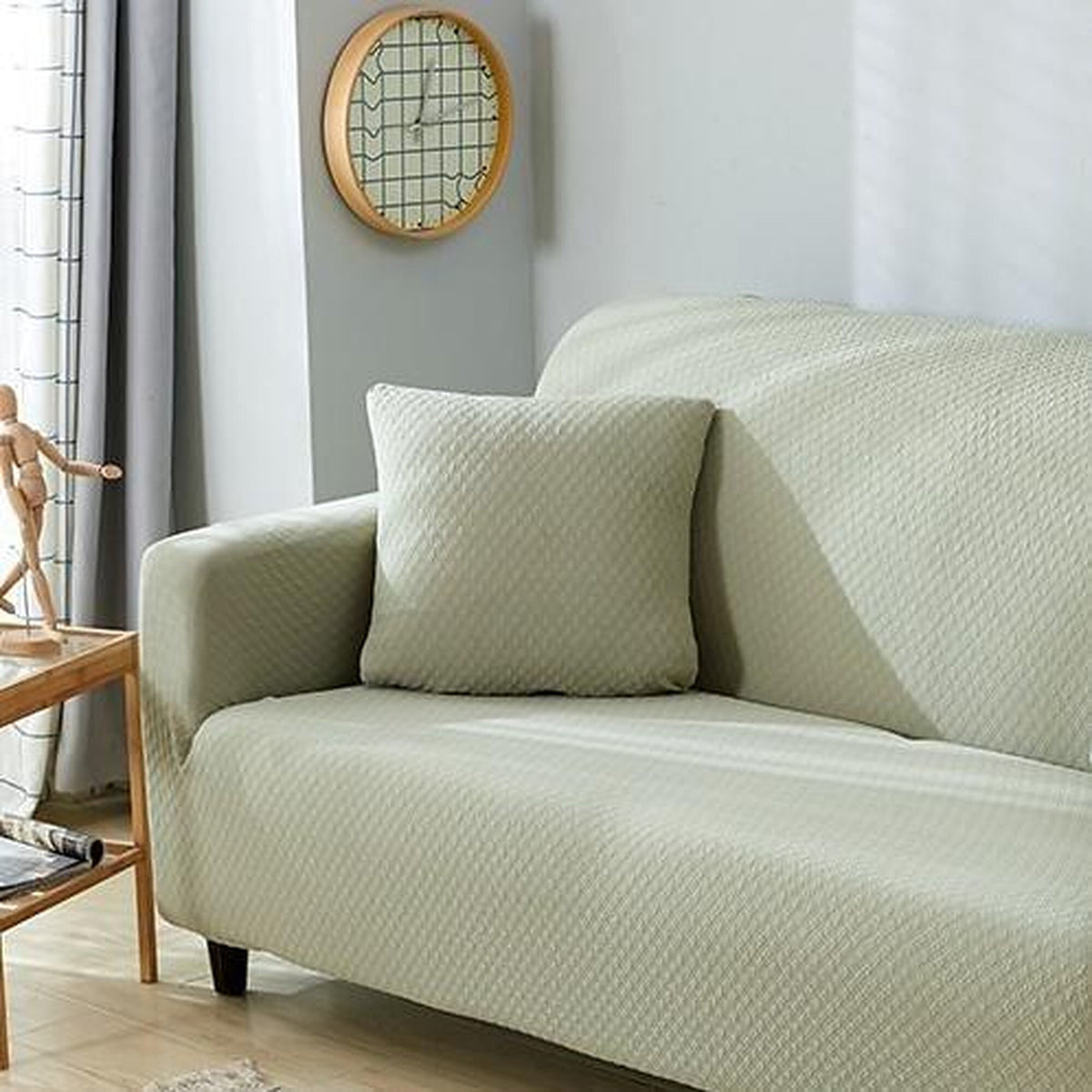 Pillow Cover – Diamond Quilt – Sage Mist