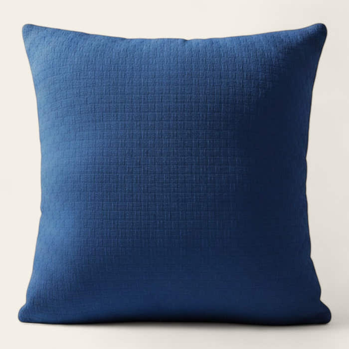 Pillow Cover – Diamond Quilt – Stormy Blue