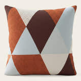 Pillow Cover – Diamond Triangle – Terracotta