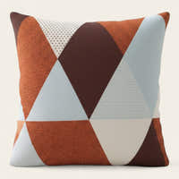 Pillow Cover – Diamond Triangle – Terracotta