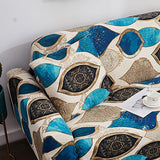Pillow Cover – Egyptian Eye Print – Teal & Gold