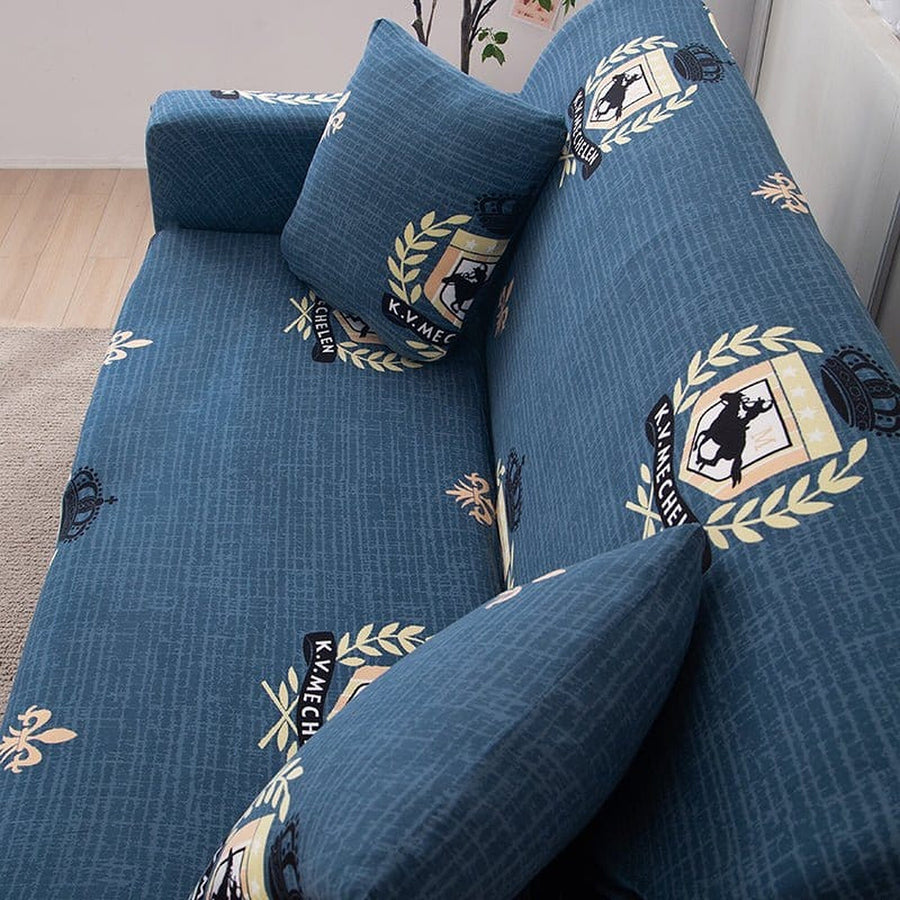 Pillow Cover – Fleur-de-Lis Print – Midnight Navy
