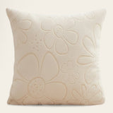 Pillow Cover – Floral Bloom – Bouclé Sand