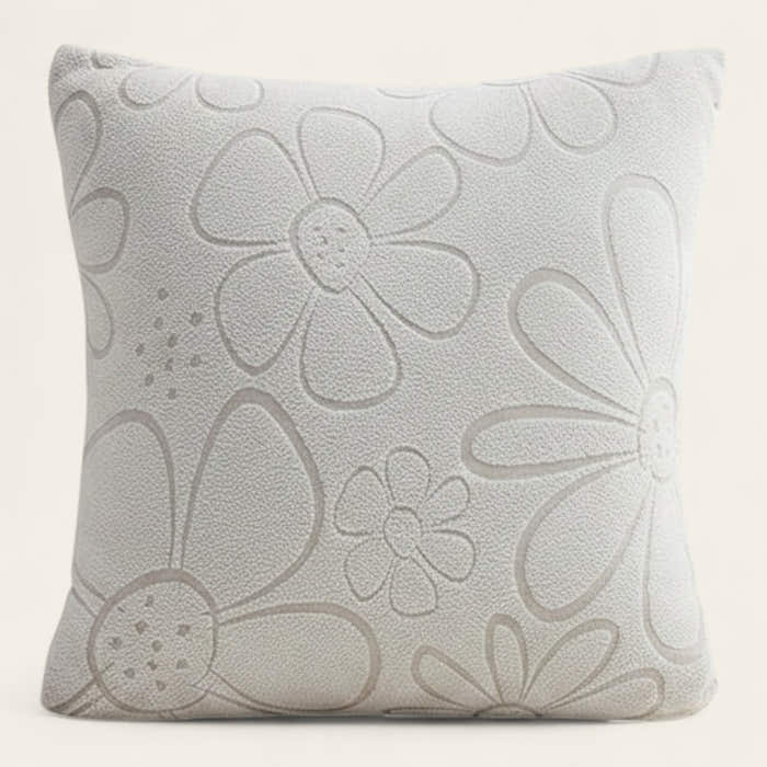 Pillow Cover – Floral Bloom – Ivory Cream