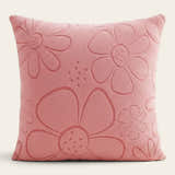 Pillow Cover – Floral Bloom – Soft Blush