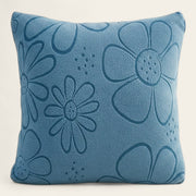 Pillow Cover – Floral Bloom – Stormy Blue